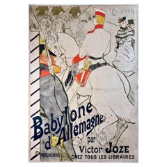 Antique Henri De Toulouse Lautrec Babylone D’Allemagne 1894