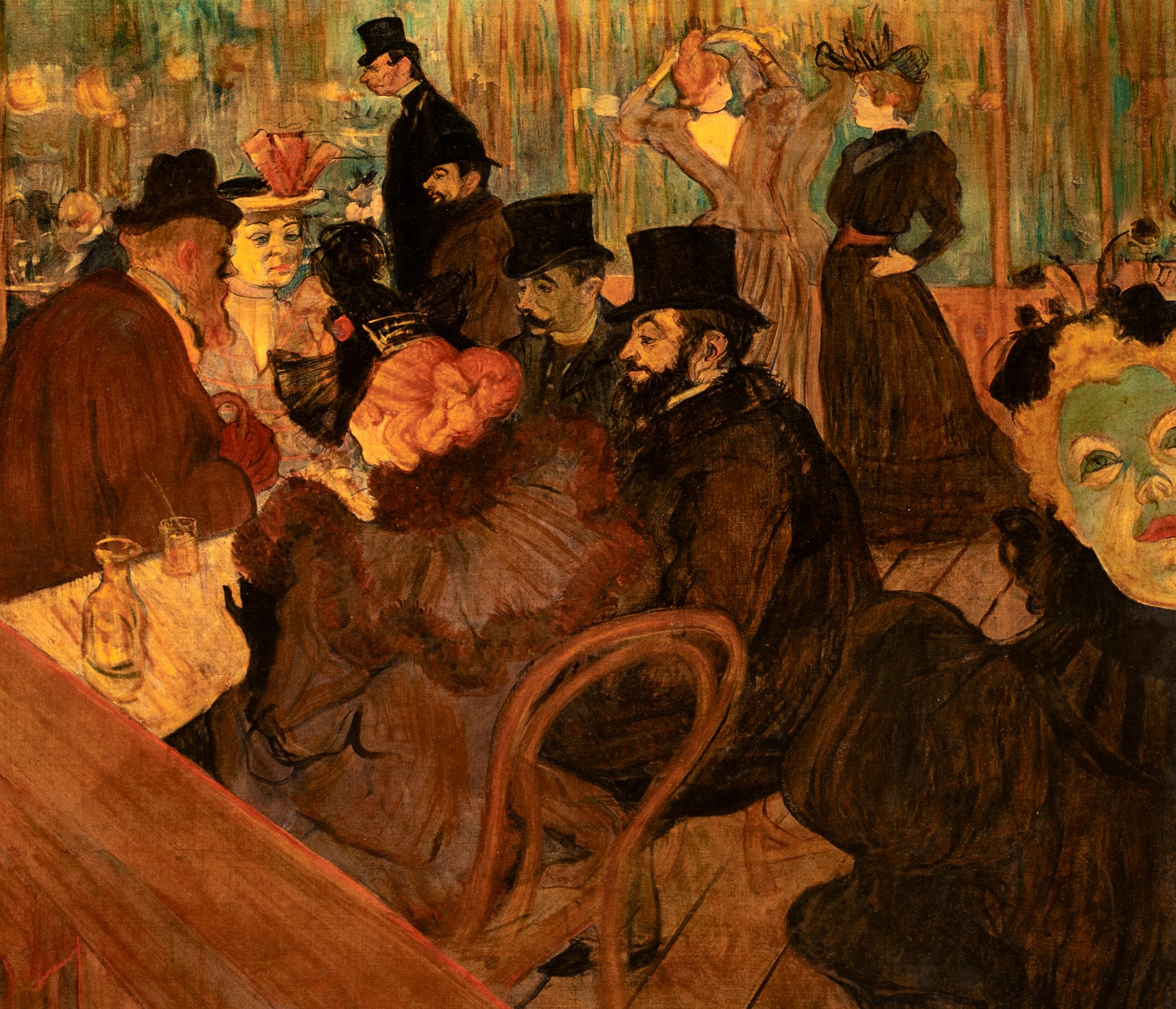 El Moulin Rouge, siglo XIX  después de Henri de Toulouse-Lautrec (1864-1901) 4