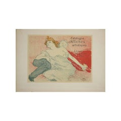 1896 Original Lithograph by Toulouse-Lautrec Catalogue d'Affiches Artistiques