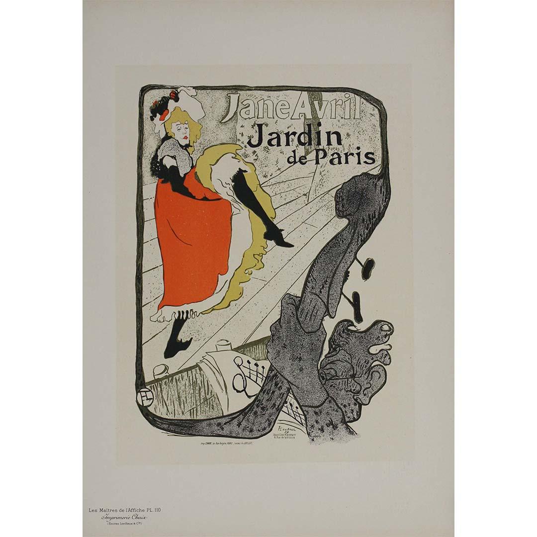 1898 Les Maîtres de l'affiche Pl. 110 - Jane Avril Jardin de Paris