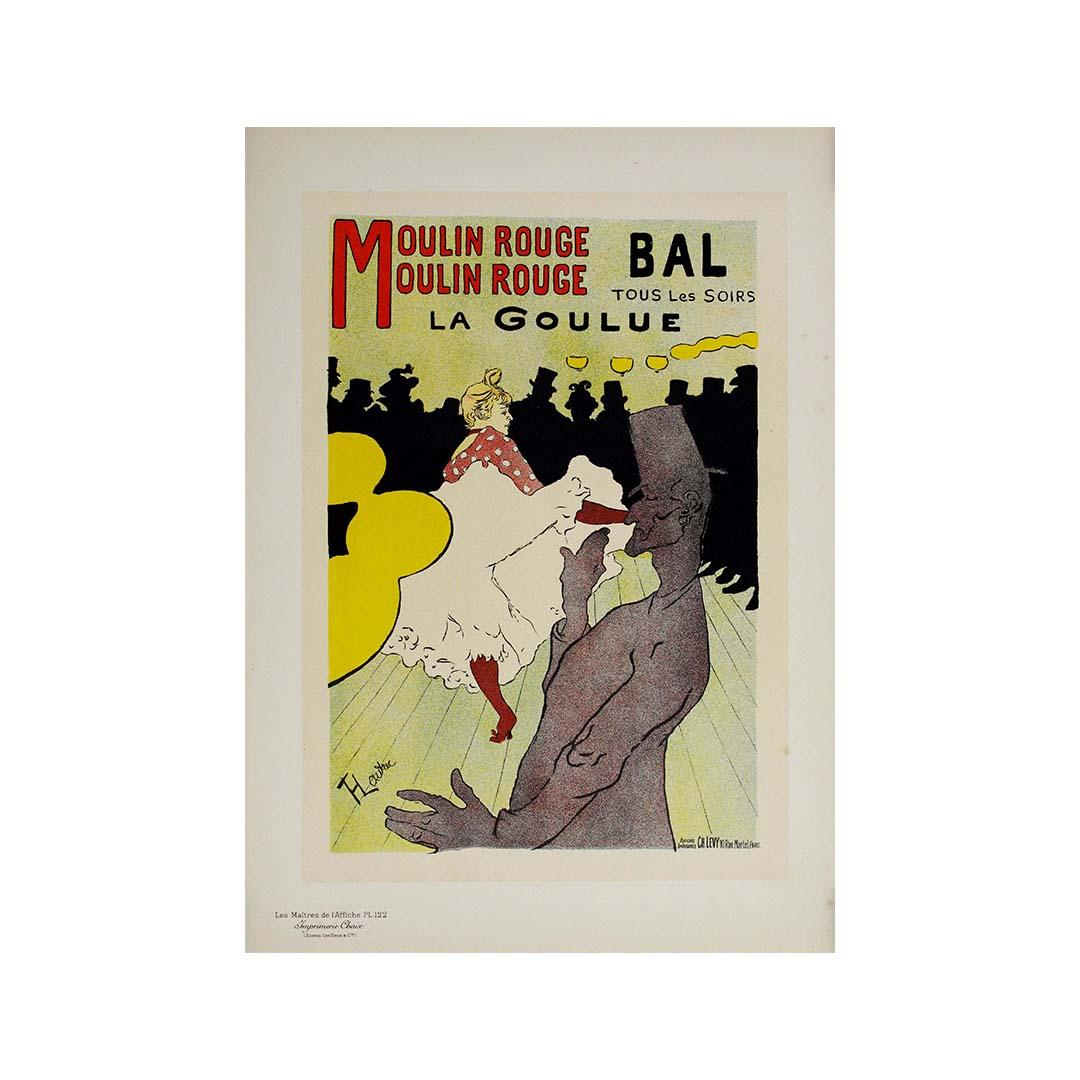 1898 Plakat - Moulin Rouge Bal La Goulue - Les Maîtres de l'affiche Pl. 122 (Art nouveau), Print, von Henri de Toulouse-Lautrec