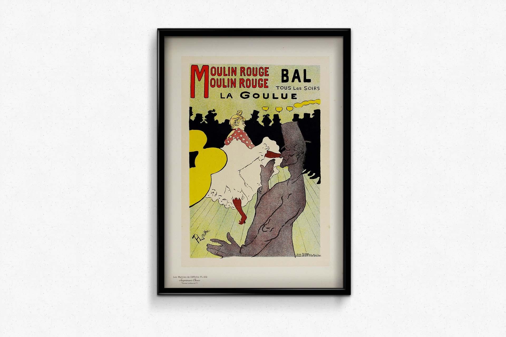 1898 Plakat - Moulin Rouge Bal La Goulue - Les Maîtres de l'affiche Pl. 122 im Angebot 1