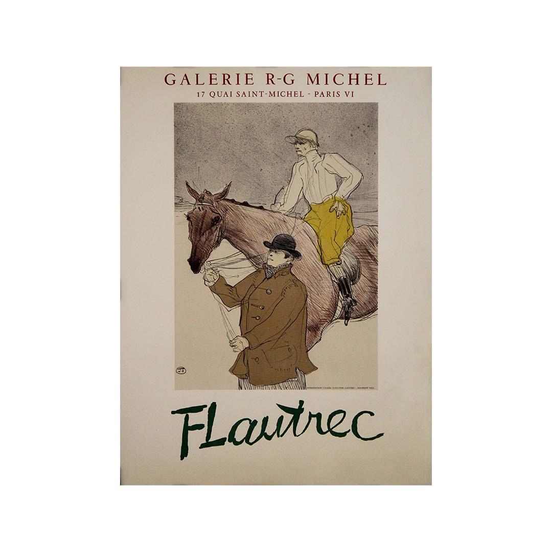 Affiche d'exposition originale de 1954 d'après Henri de Toulouse-Lautrec - Jockey en vente 3