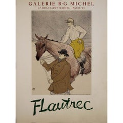 1954 original exhibition poster after Henri de Toulouse-Lautrec - Jockey