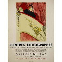 1954 original exhibition poster for the exhibition Peintres Lithographes