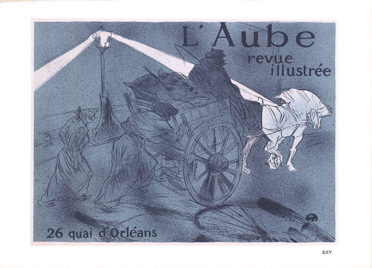 1966 Henri de Toulouse-Lautrec 'L' Aube revue illustre illustre'