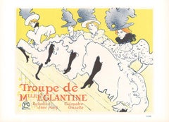 1966 After Henri de Toulouse-Lautrec 'Troupe de Mlle Eglantine' Art Nouveau 