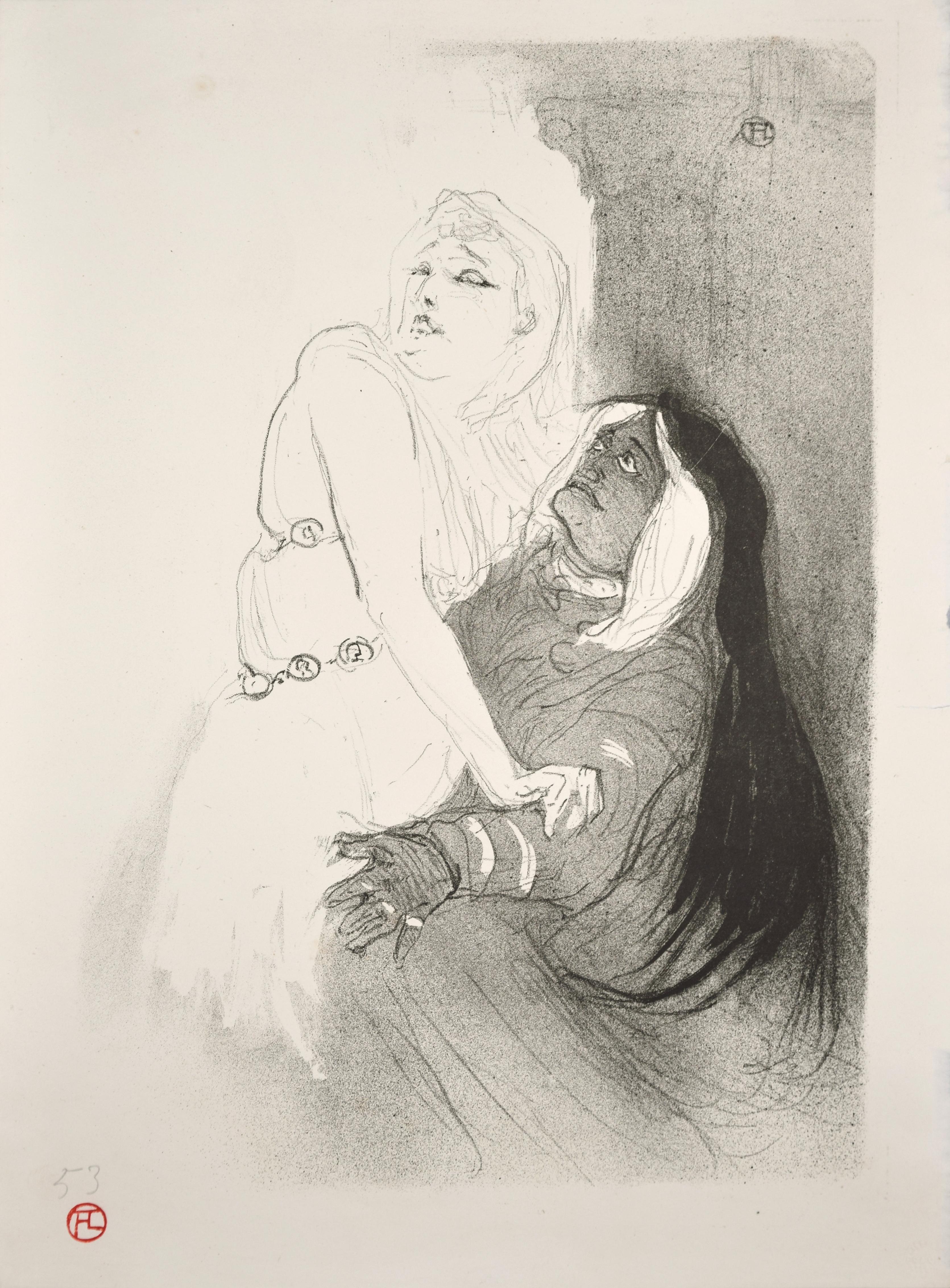 A la Renaissance: Sarah Bernhardt dans Phèdre, Original Lithograph