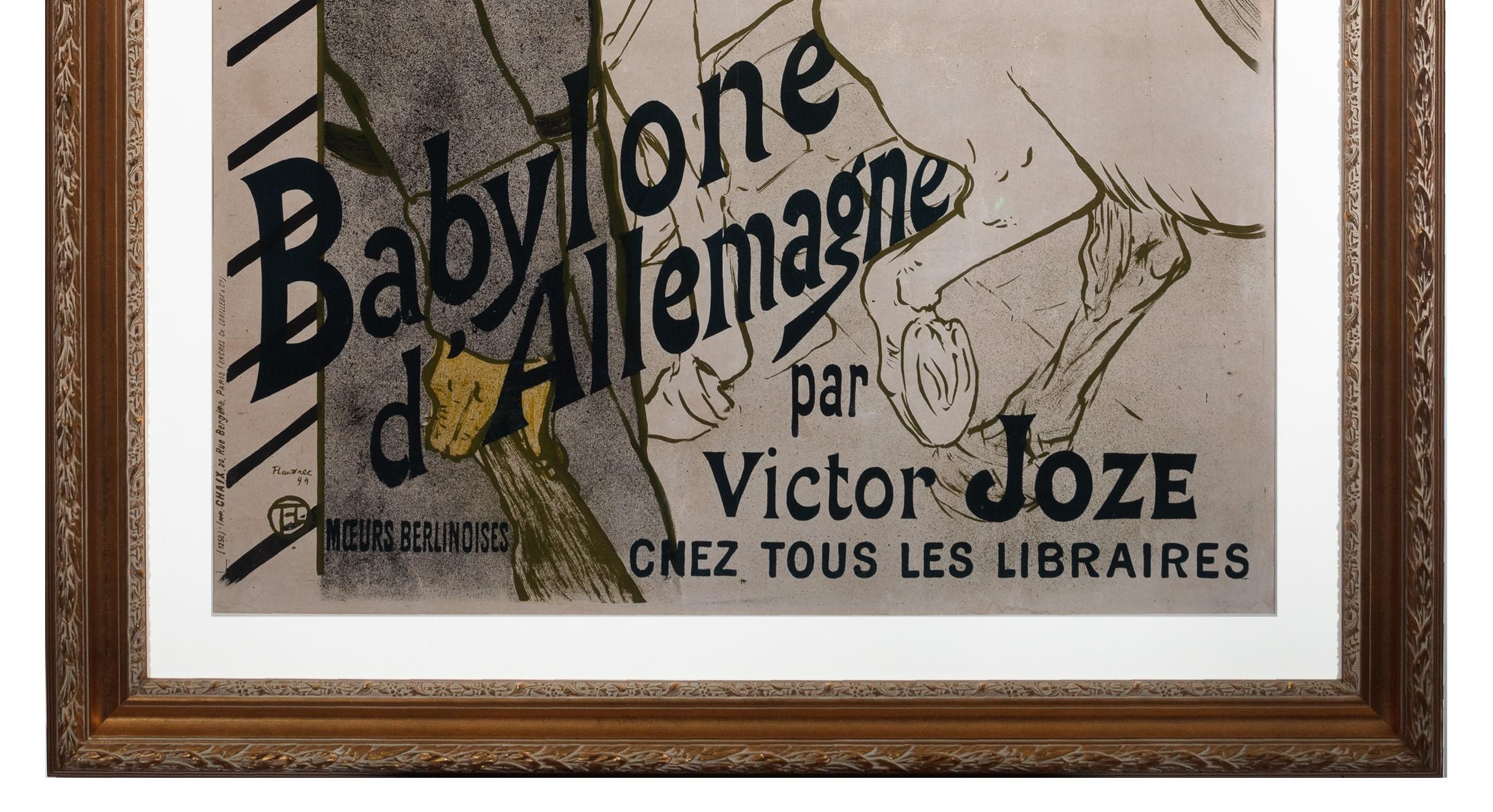 Original-Lithographieplakat „Babylone d''Allemagne“ von Henri de Toulouse-Lautrec im Angebot 1