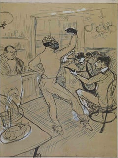 Chocolat che balla nel Bar Achille dopo H. H. de Toulouse-Lautrec