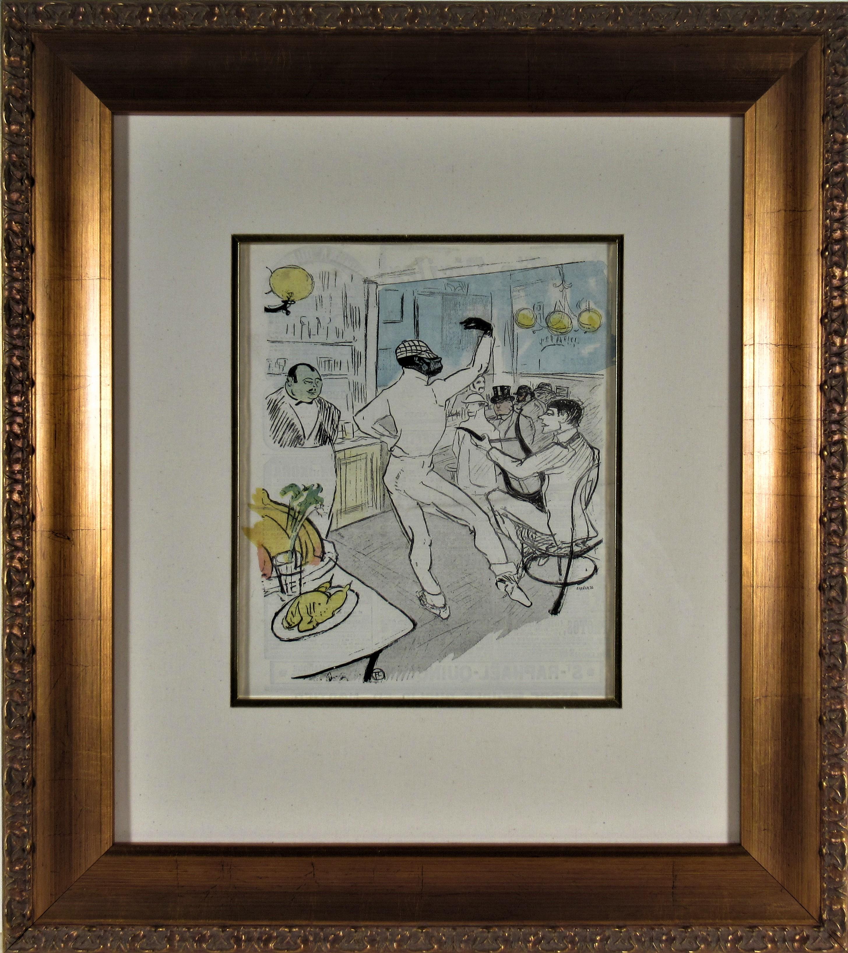 Henri de Toulouse-Lautrec Figurative Print - Chocolat Dansant Dans Un Bar