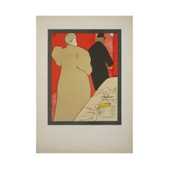 Circa 1900 Toulouse-Lautrec L’Argent Émile Fabre Original Lithograph