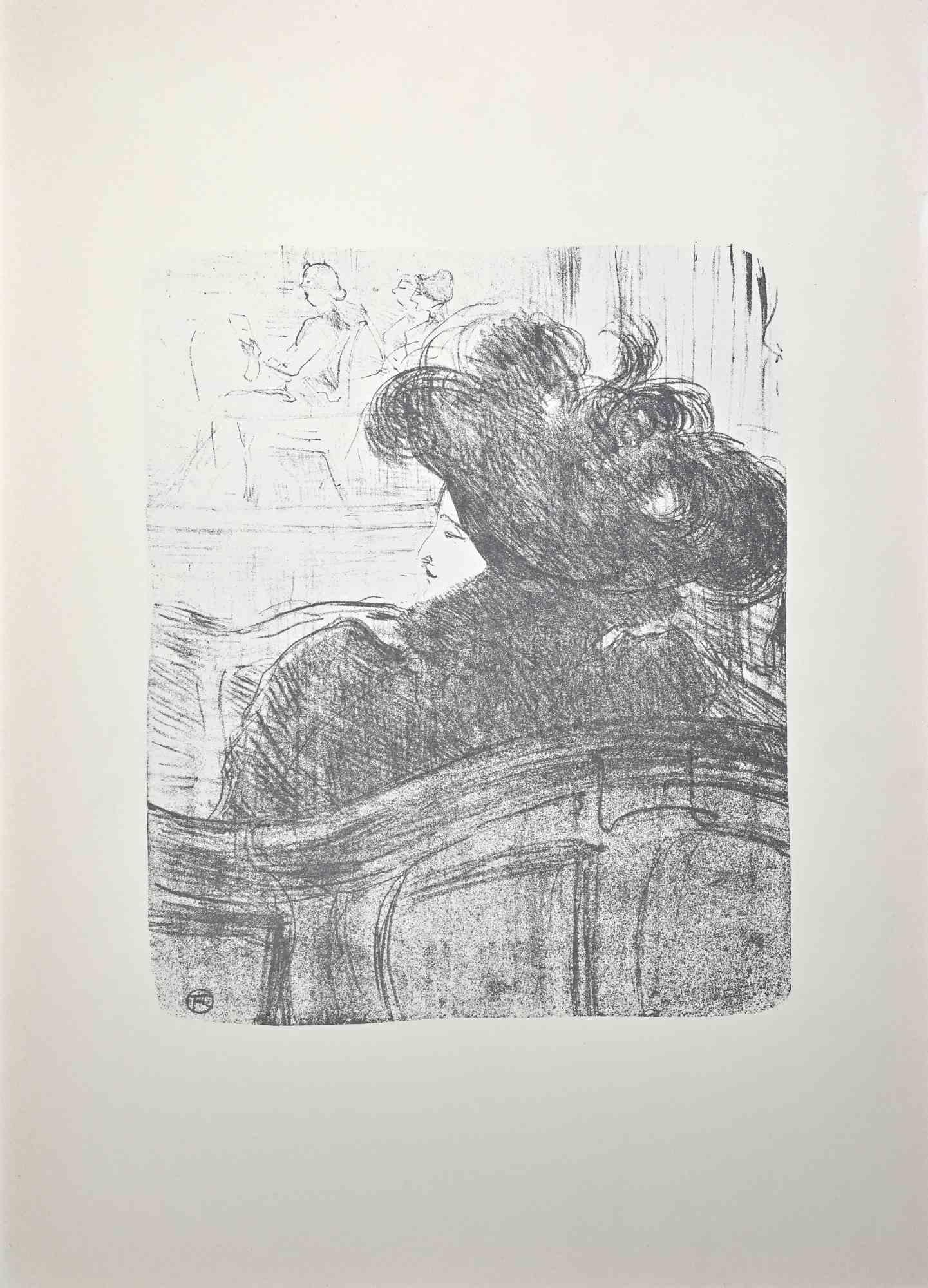 Cléo de Merode - Lithographie nach H. de Toulouse-Lautrec - 1970er Jahre