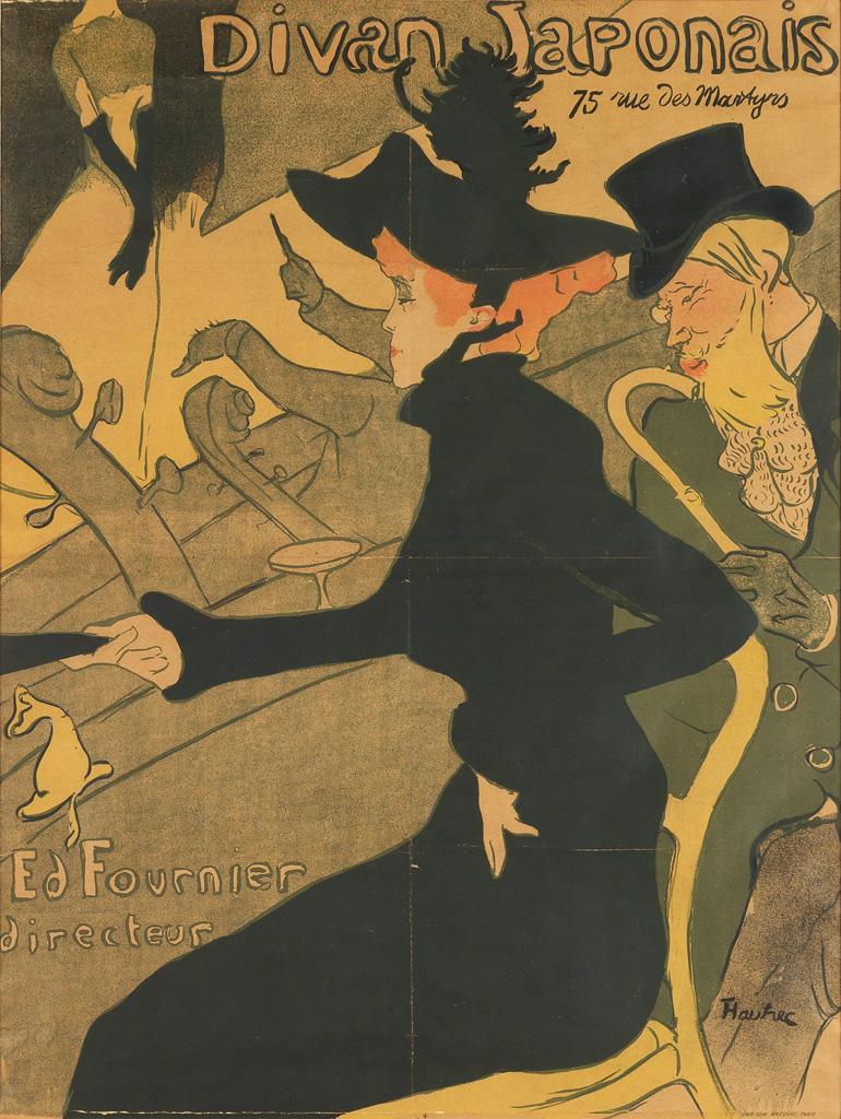 Henri de Toulouse-Lautrec Figurative Print – Divan Japonais