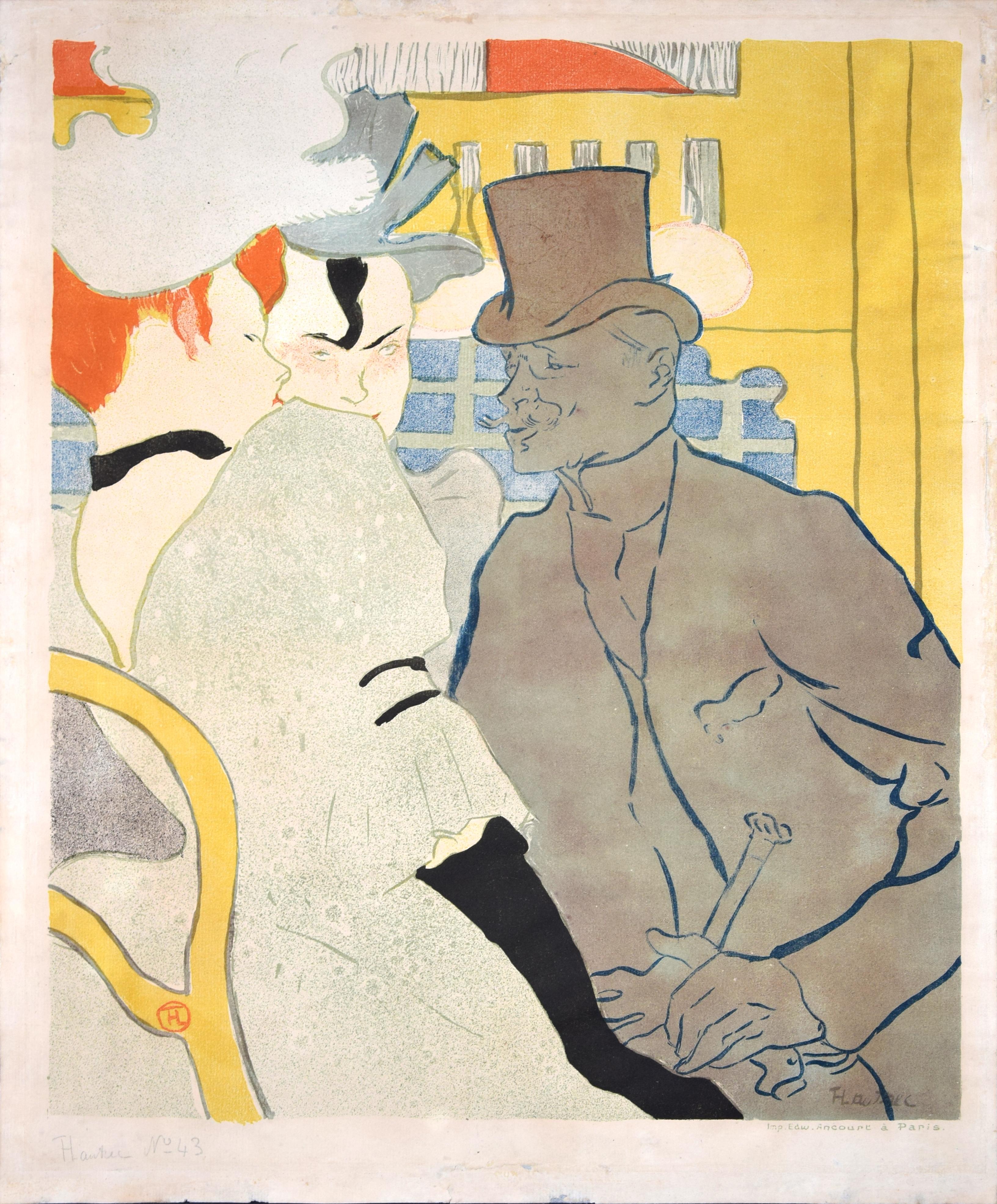 Englishman at the Moulin Rouge - Original Lithograph by H. Toulouse-Lautrec 1892