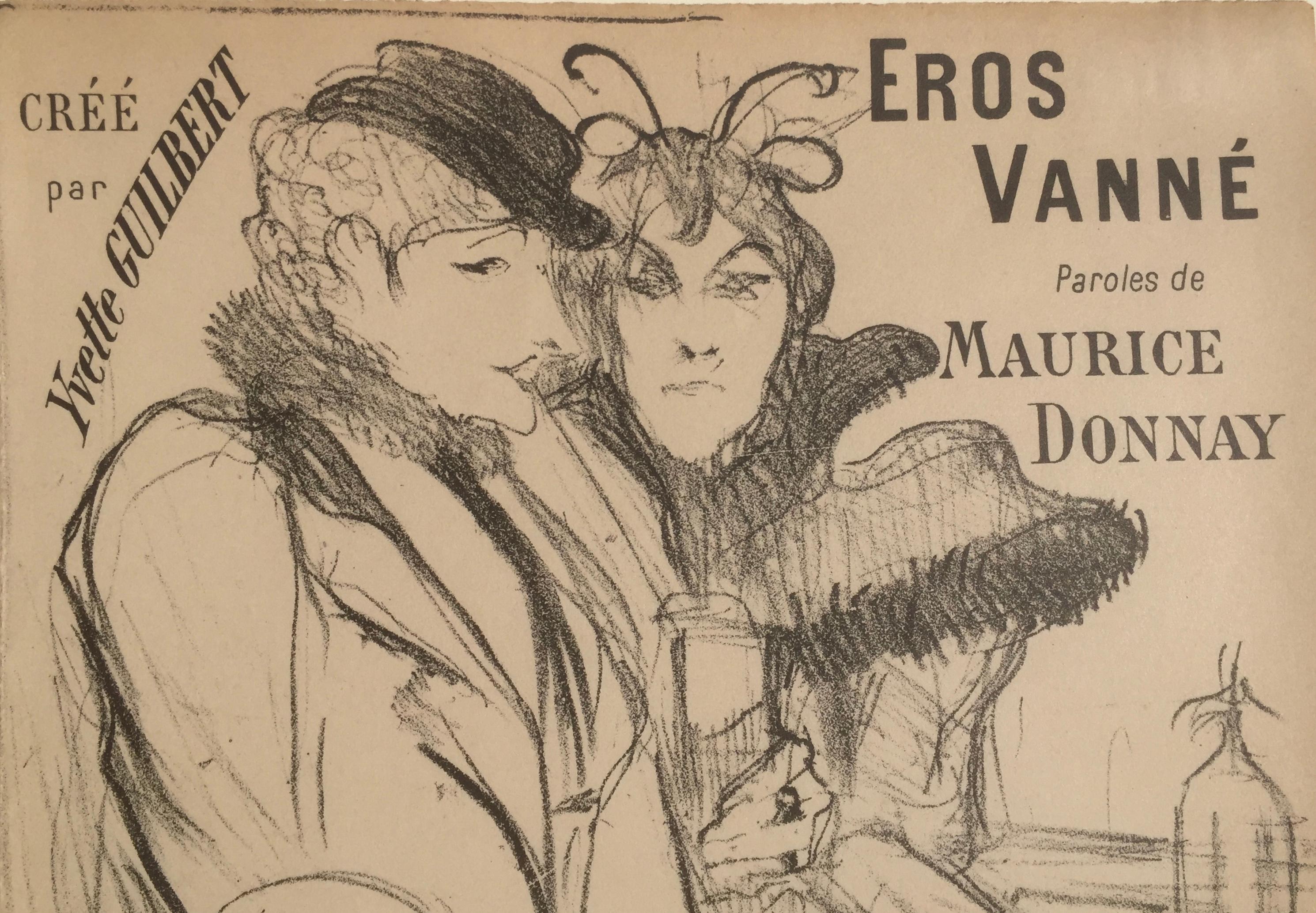 Eros Vanne - Cupidon exhaussé - Print de Henri de Toulouse-Lautrec
