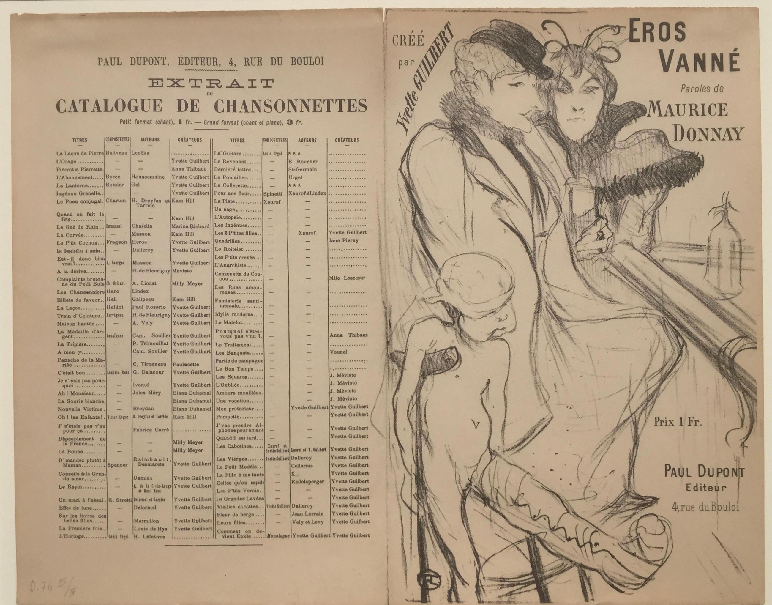 Eros Vanne - Amor ausgehöhlt (Impressionismus), Print, von Henri de Toulouse-Lautrec
