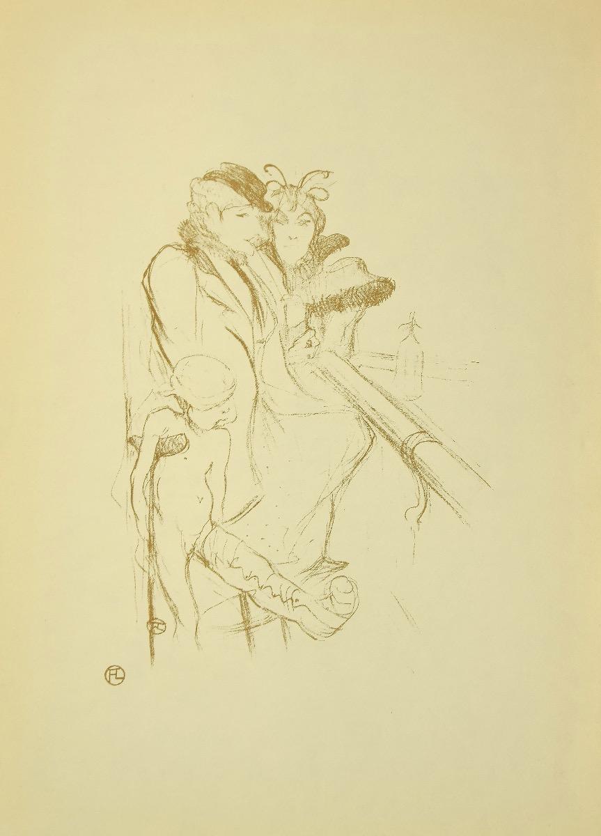 Eros Vanné (Eros Vanquished) - Lithograph after H. de Toulouse-Lautrec - 1970s
