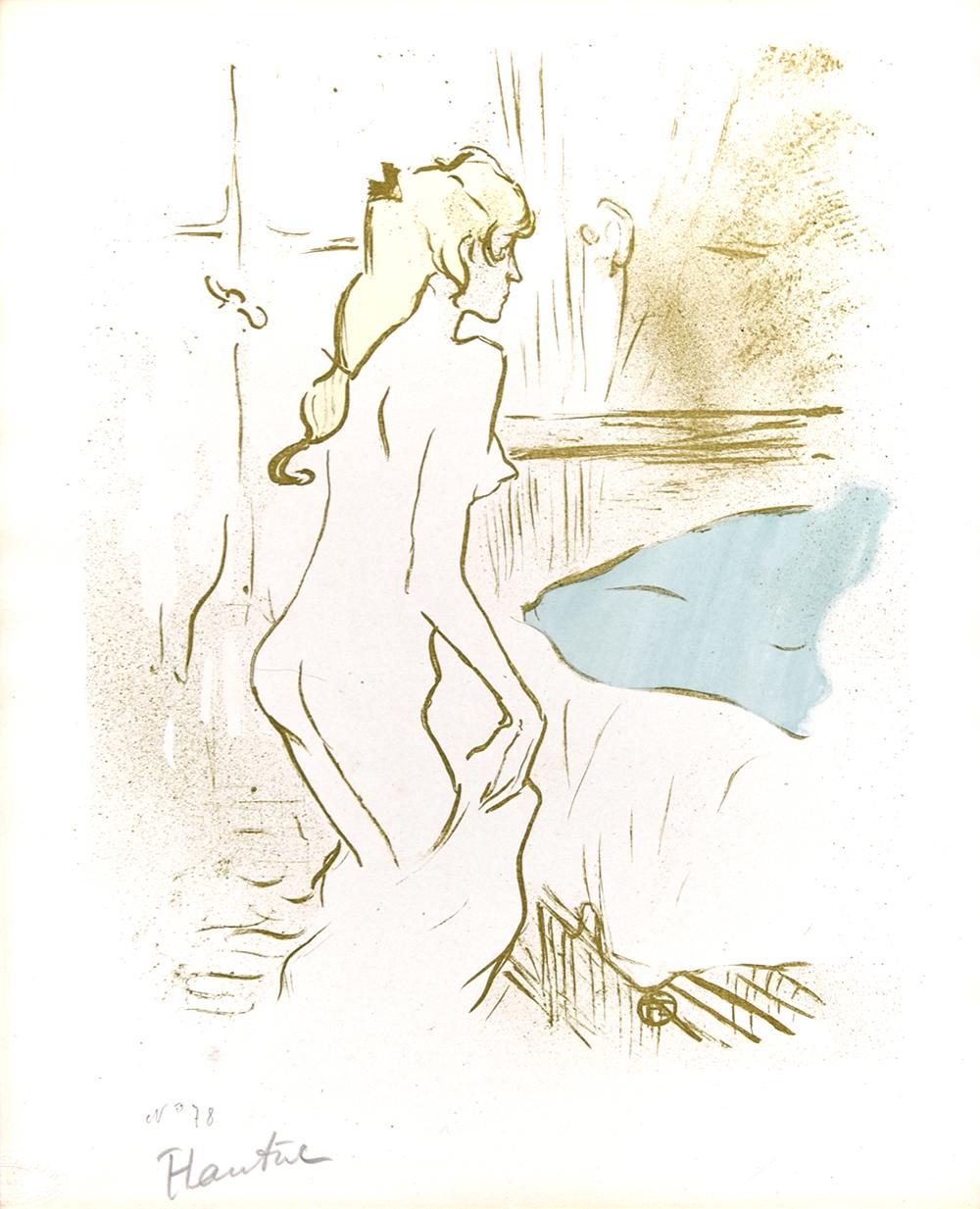 Henri de Toulouse-Lautrec Figurative Print – Etude de femme (Studie einer Frau), 1893