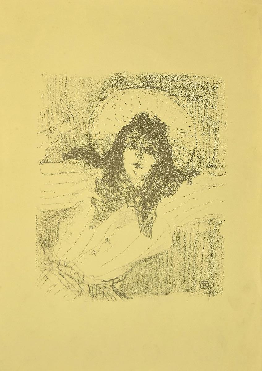 Eva Lavallière - Original Lithograph after Henri de Toulouse-Lautrec - 1970s