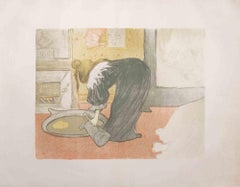 Femme au Tub - Le Tub - Lithograph after H. de Toulouse-Lautrec - 1890s
