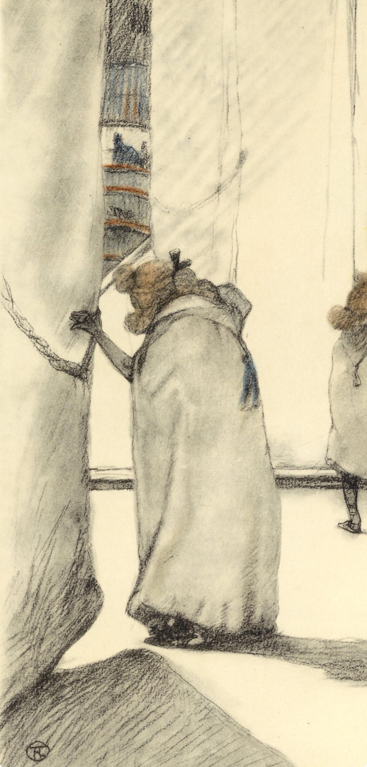 Henri de Toulouse-Lautrec, Backstage, from The Circus, 1952 (after) For Sale 1