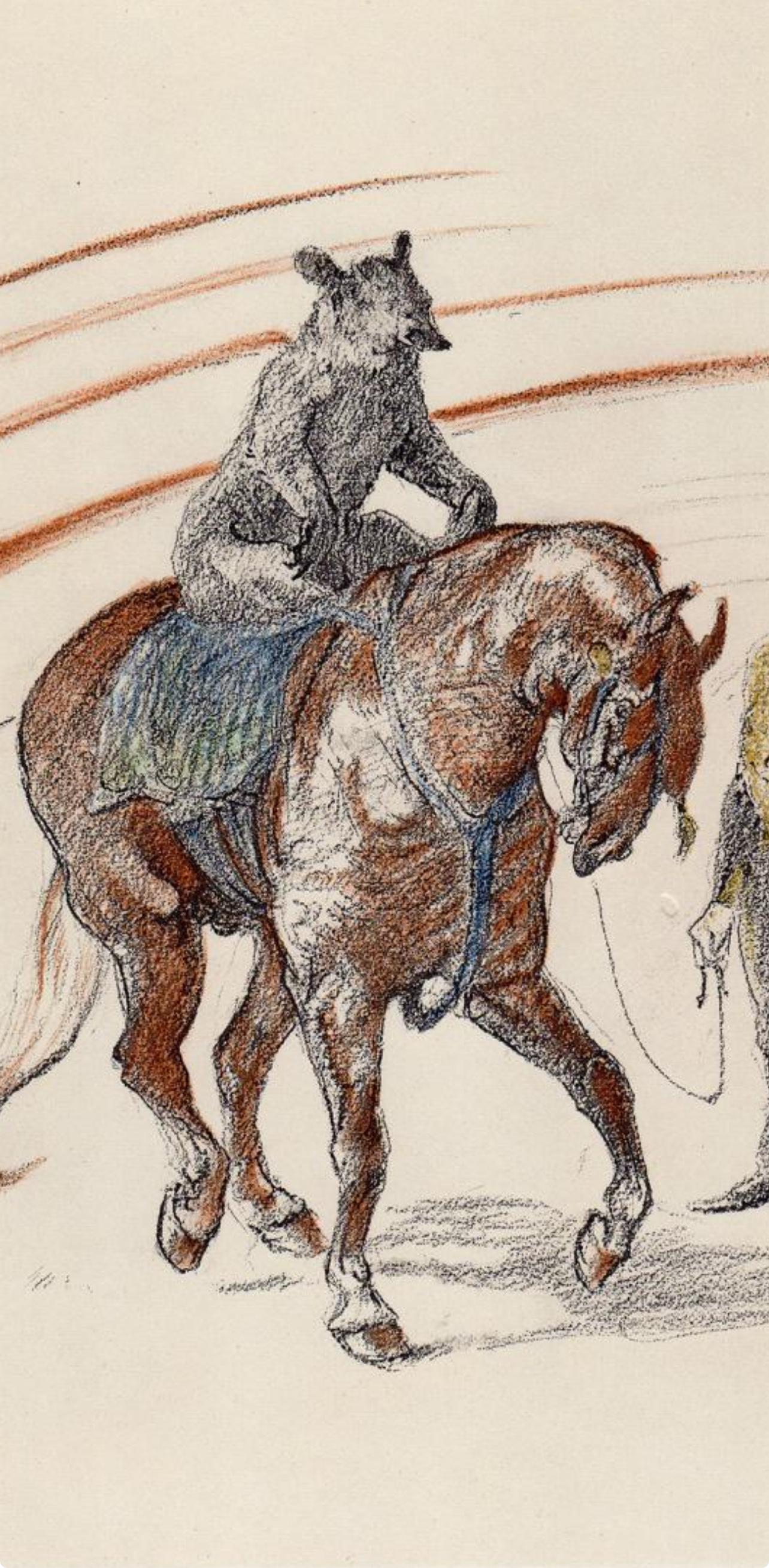 Henri de Toulouse-Lautrec, Bear Act, from The Circus, 1952 (after) For Sale 1