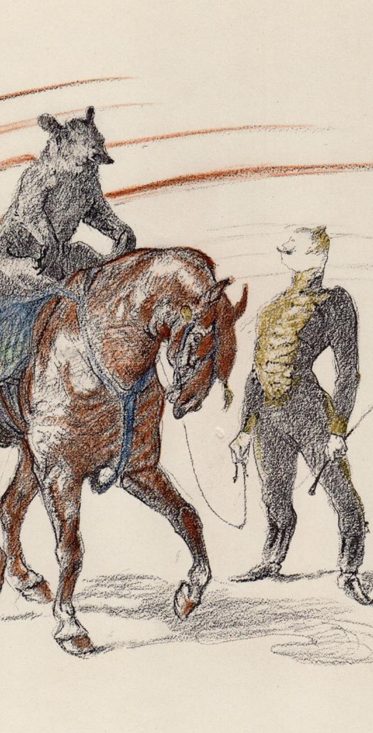 Henri de Toulouse-Lautrec, Bear Act, from The Circus, 1952 (after) For Sale 2