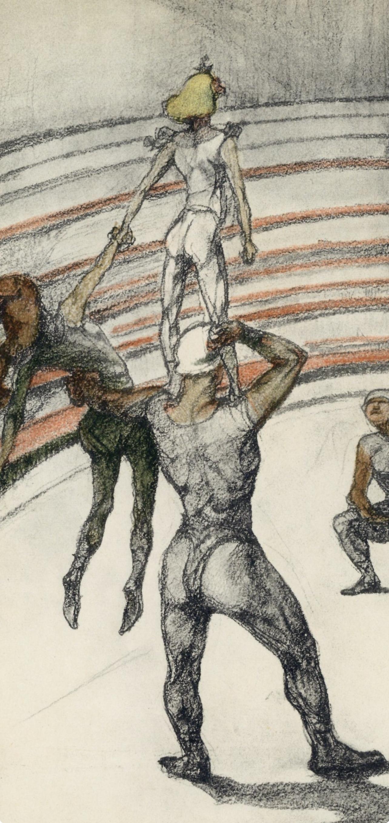 Henri de Toulouse-Lautrec, Carpet Work, from The Circus, 1952 (after) For Sale 1