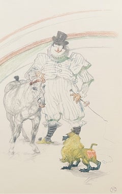 Henri de Toulouse-Lautrec, Clown, der ein Pferd und einen Affen trainiert, 1967 (nach)