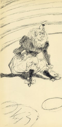 Henri de Toulouse-Lautrec, Clowness and Pig, from The Circus, 1952 (after)