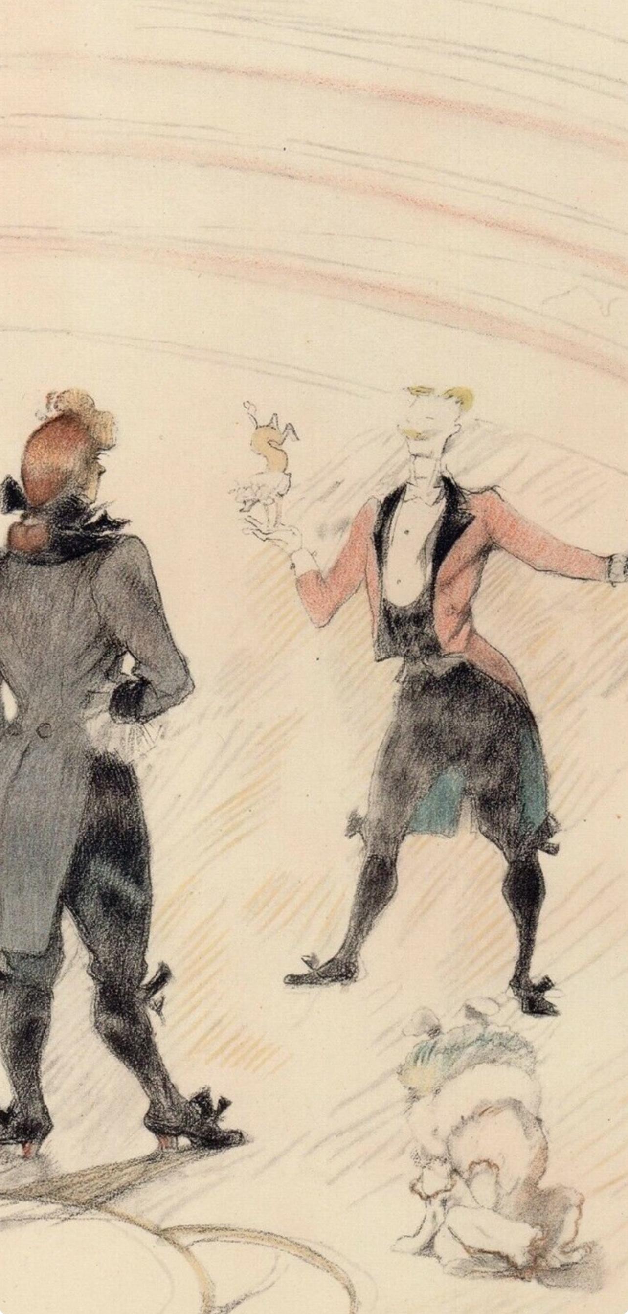Henri de Toulouse-Lautrec, Dog Trainer, from The Circus, 1952 (after) For Sale 1