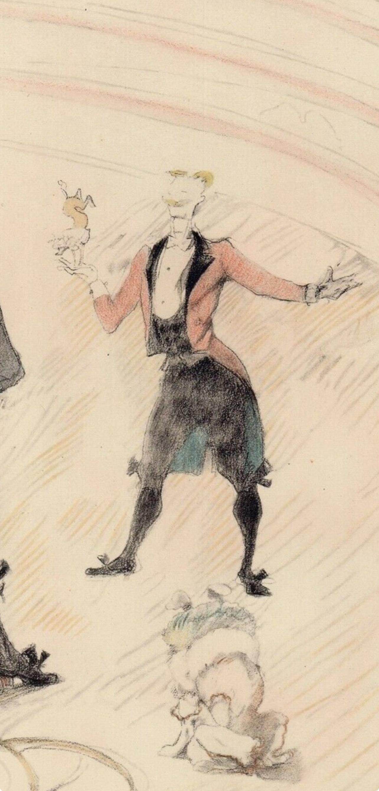 Henri de Toulouse-Lautrec, Dog Trainer, from The Circus, 1952 (after) For Sale 3