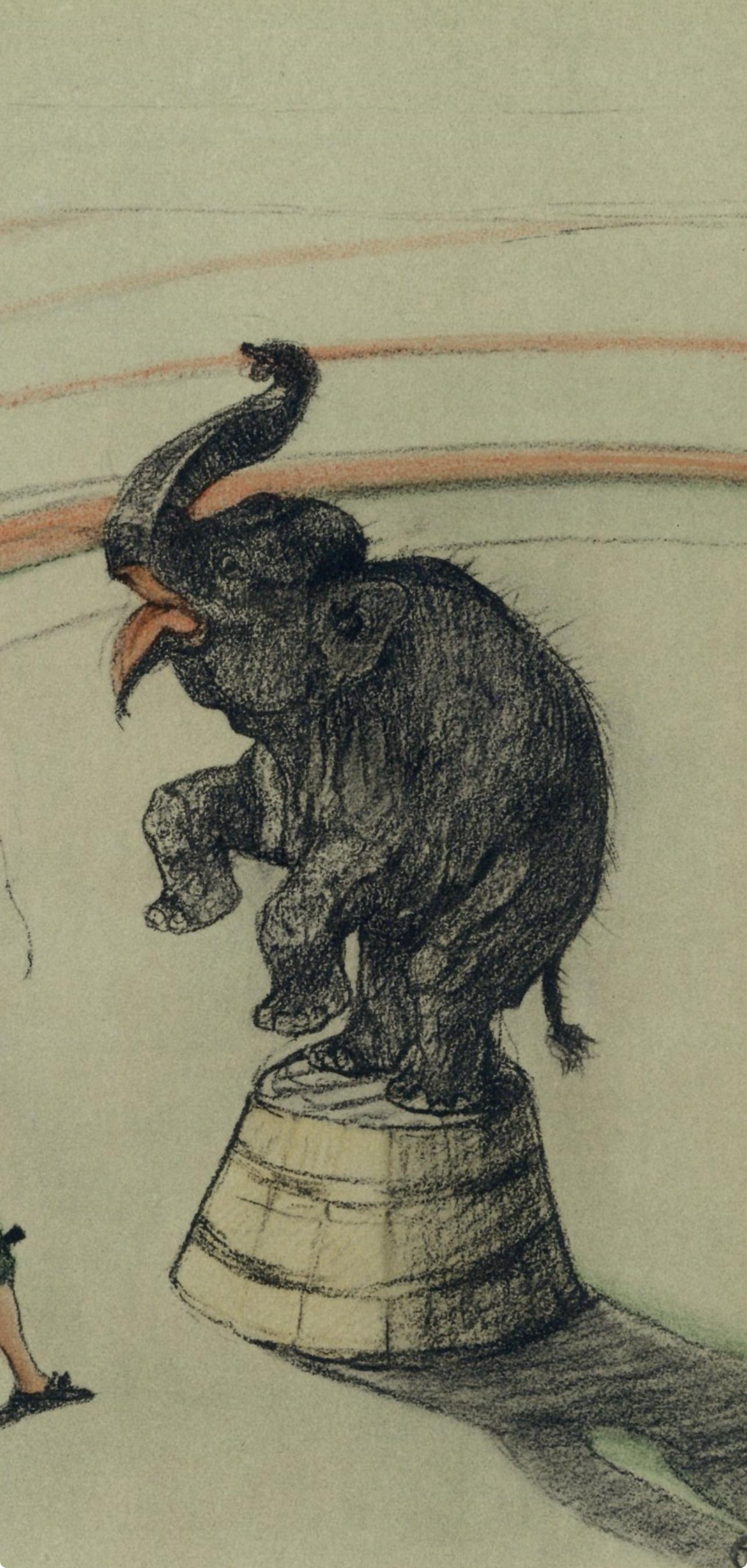 Henri de Toulouse-Lautrec, Elephant at Liberty, from The Circus, 1952 (after) For Sale 2