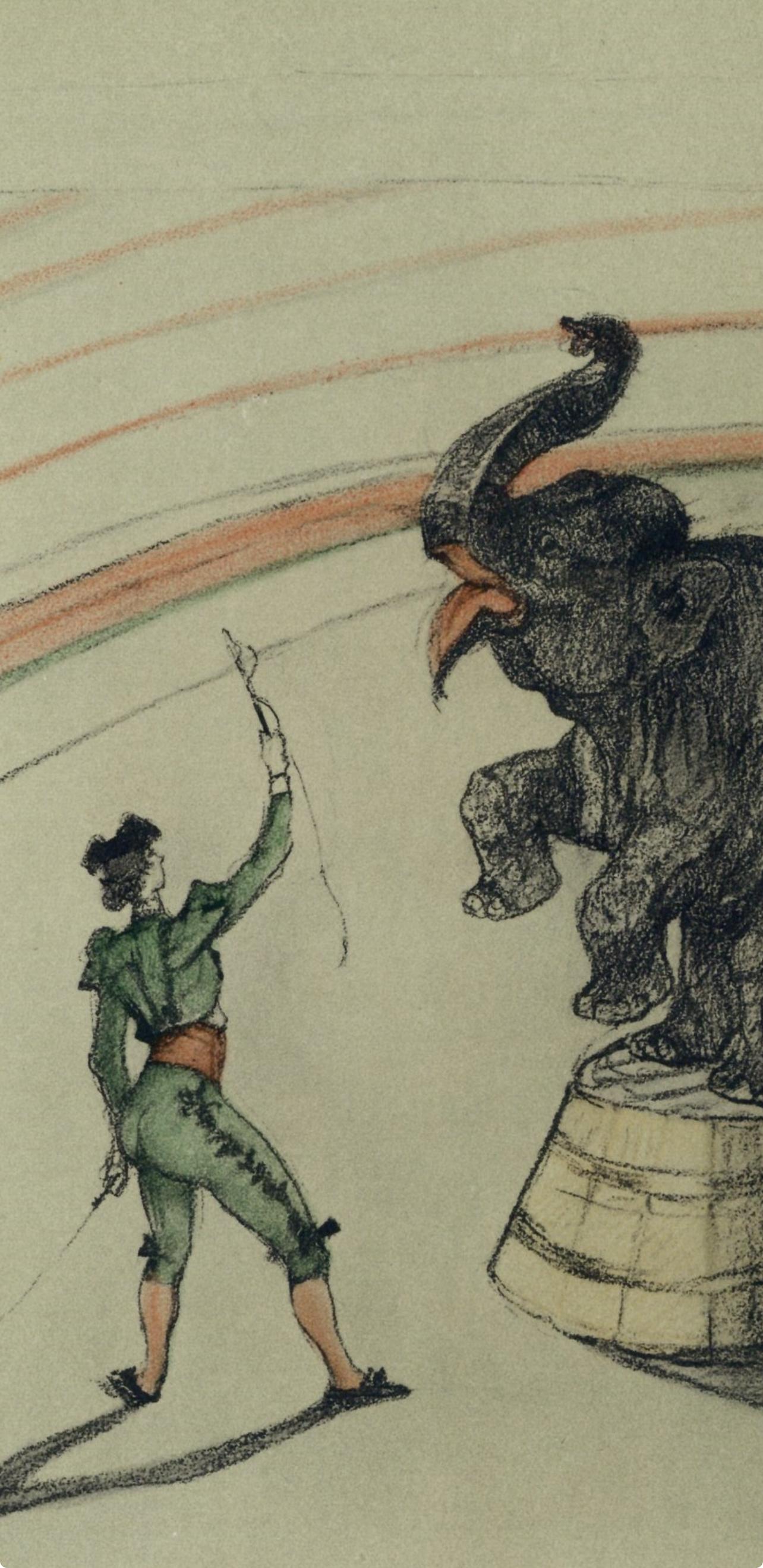 Henri de Toulouse-Lautrec, Elephant at Liberty, from The Circus, 1952 (after) For Sale 3