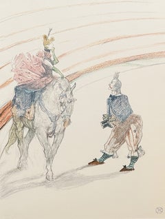 Henri de Toulouse-Lautrec, Equestrian Riding in Panel, 1967 (after)