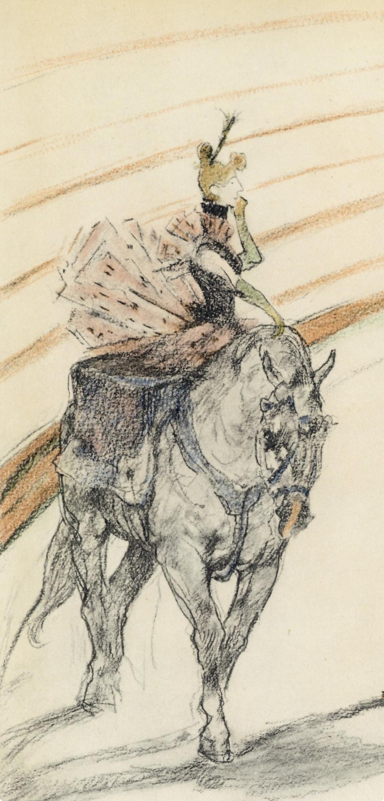 Henri de Toulouse-Lautrec, Equestrienne of the Panel, The Circus, 1952 (after) For Sale 1