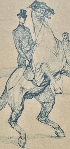 Henri de Toulouse-Lautrec, High School Equestrian, Pointing, 1967 (after)