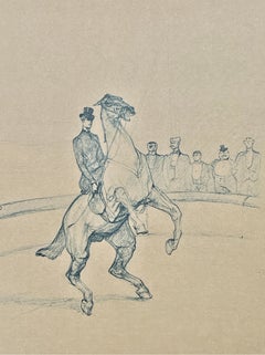 Henri de Toulouse-Lautrec, High School Equestrian, Pointing, 1967 (after)
