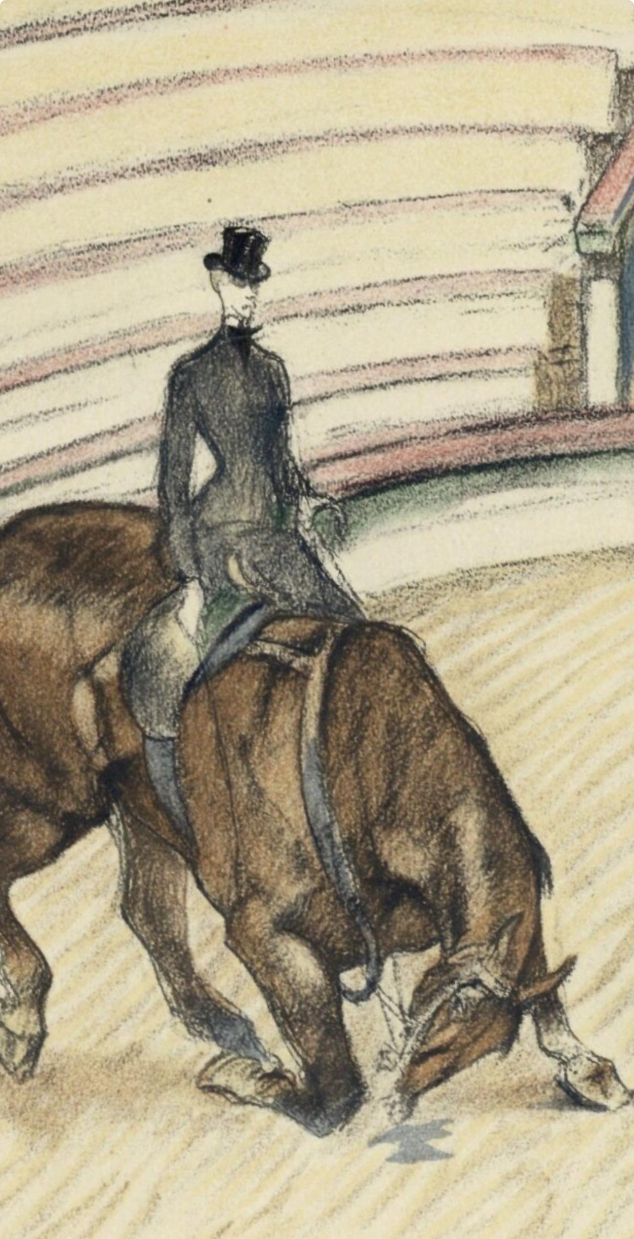 Henri de Toulouse-Lautrec, Reiterin der Hohen Schule, aus Der Zirkus, 1952 (nach) im Angebot 2
