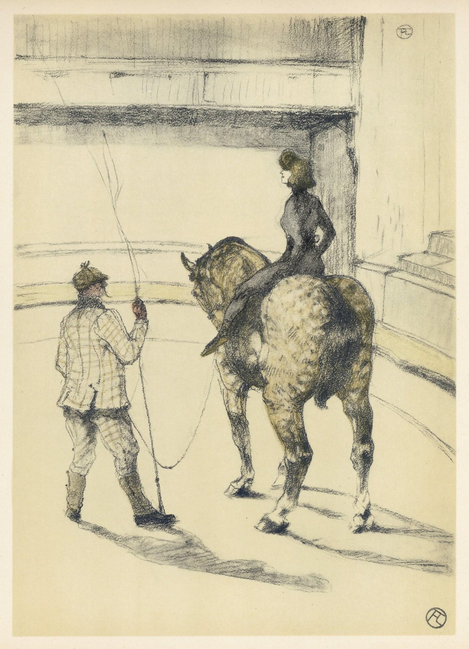 Henri de Toulouse-Lautrec, High School Rider, from The Circus, 1952 (after) For Sale 3