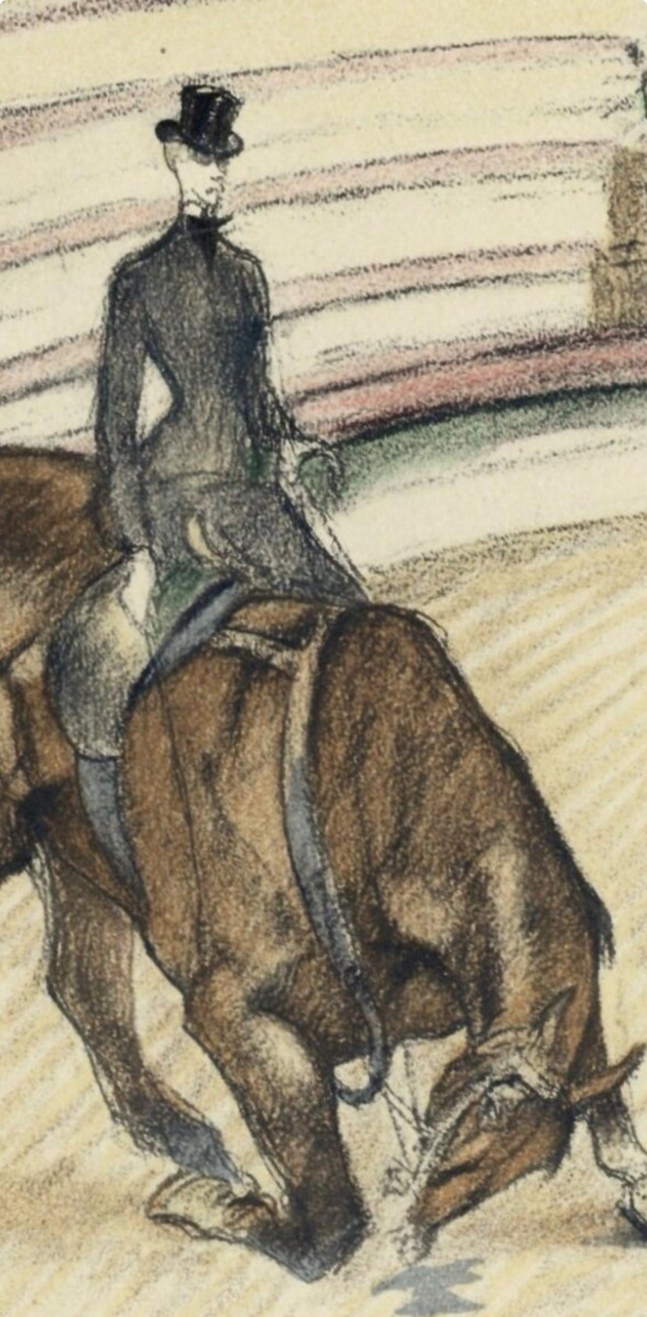 Henri de Toulouse-Lautrec, Reiterin der Hohen Schule, aus Der Zirkus, 1952 (nach) im Angebot 3