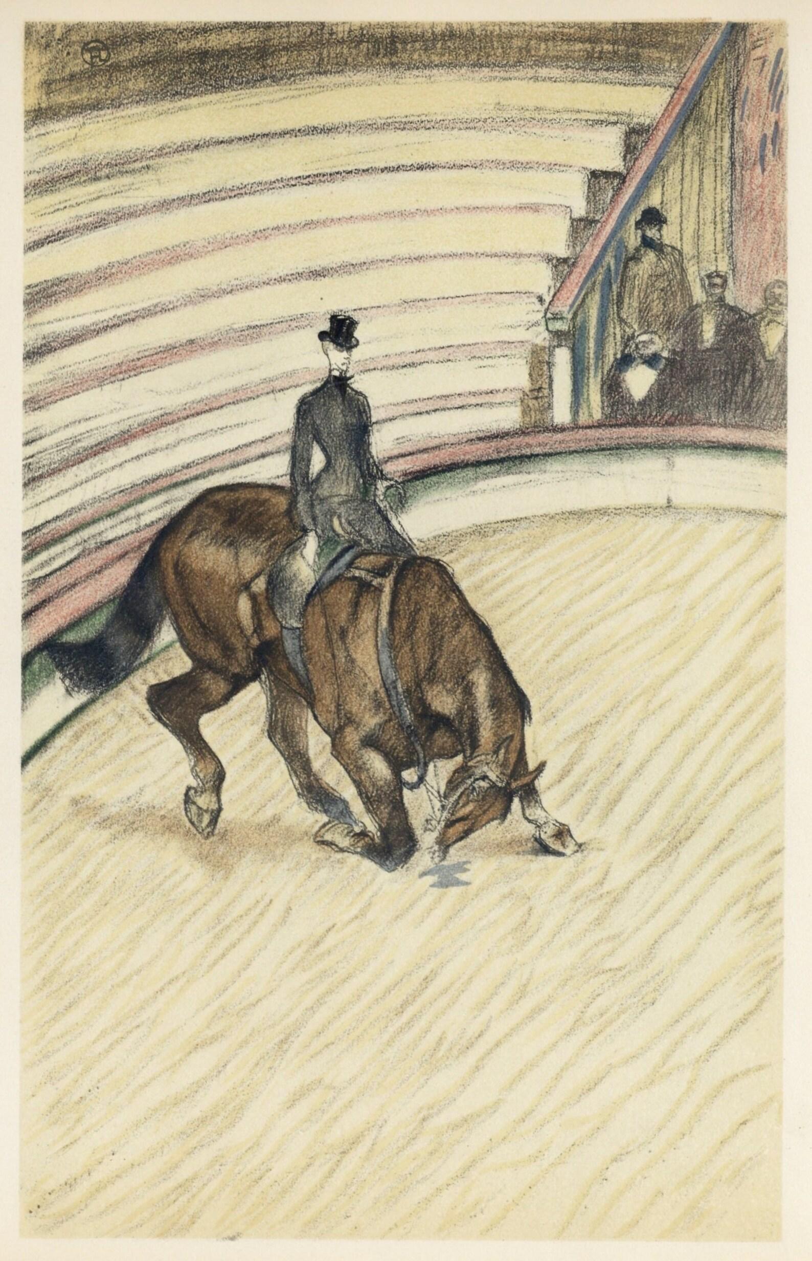 Henri de Toulouse-Lautrec, Reiterin der Hohen Schule, aus Der Zirkus, 1952 (nach) im Angebot 5