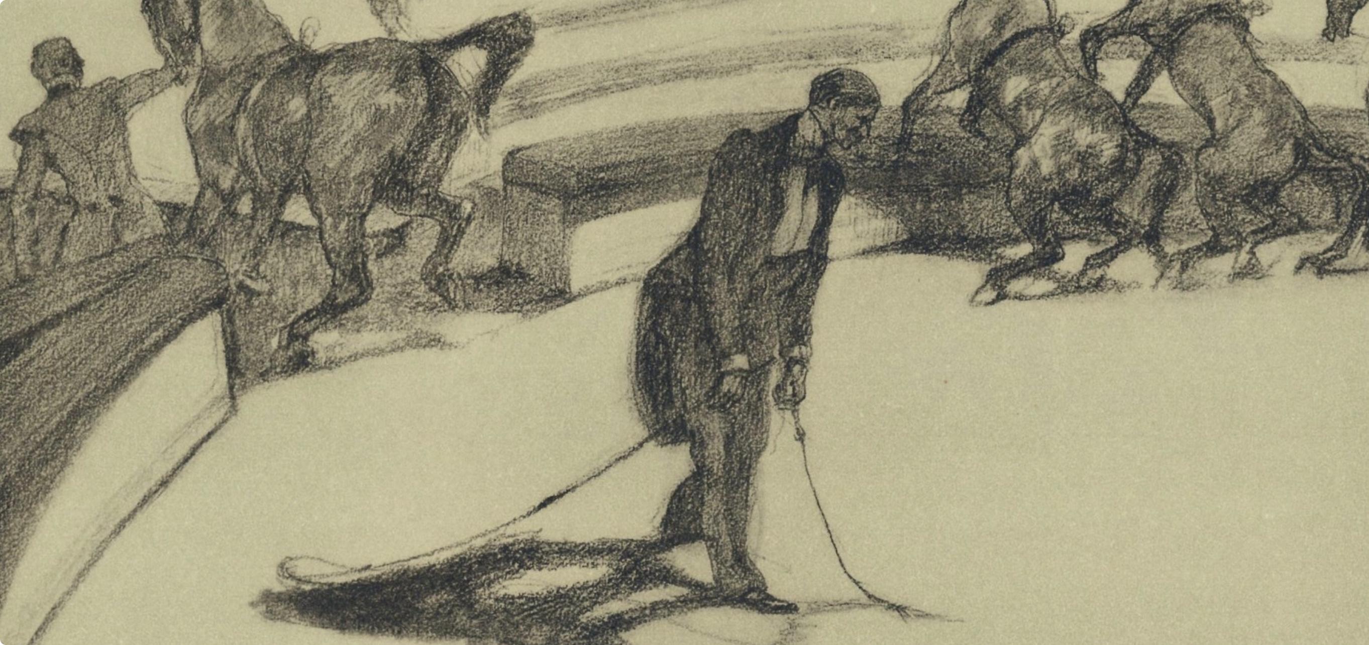 Henri de Toulouse-Lautrec, Horses at Liberty, from The Circus, 1952 (after) For Sale 1