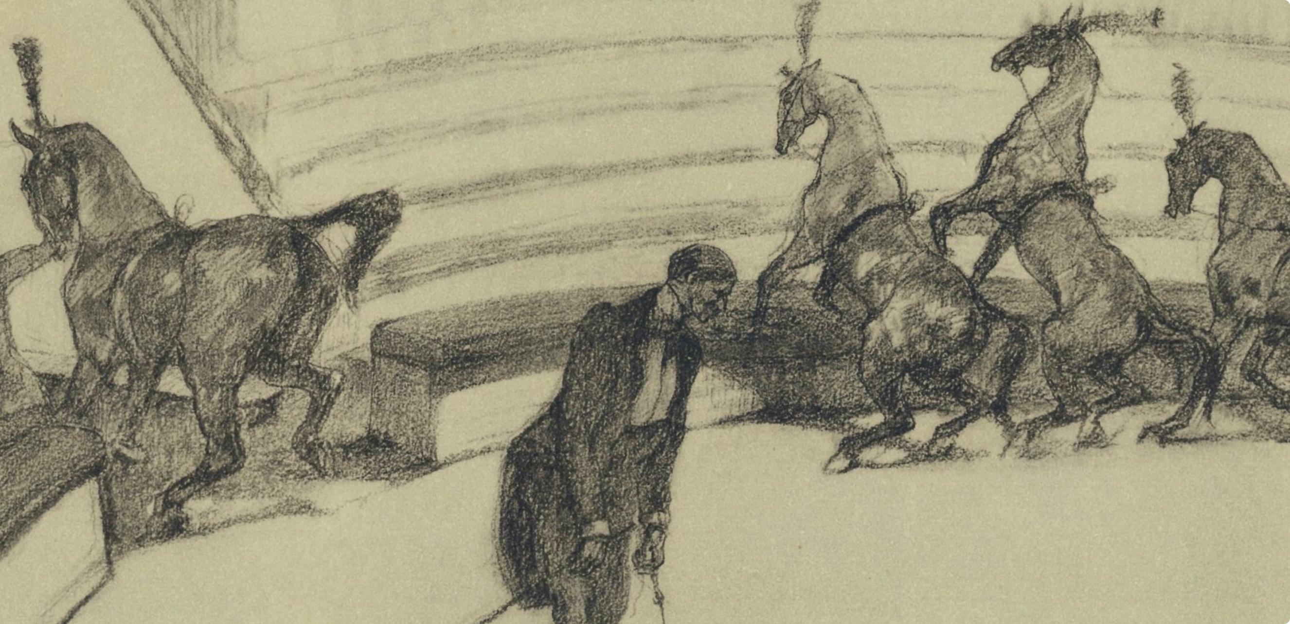 Henri de Toulouse-Lautrec, Horses at Liberty, from The Circus, 1952 (after) For Sale 2