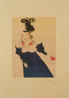 Henri de Toulouse-Lautrec ( Francese, 1864 - 1901 ) "La Revue Blanche" Litografia