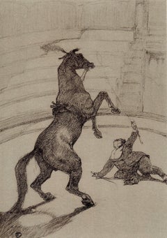 Henri de Toulouse-Lautrec, Pointing Horse, from The Circus, 1952 (after)