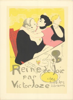 Henri de Toulouse-Lautrec-Reine de Joie par Victor Joze-13" x 9.5"-Lithograph