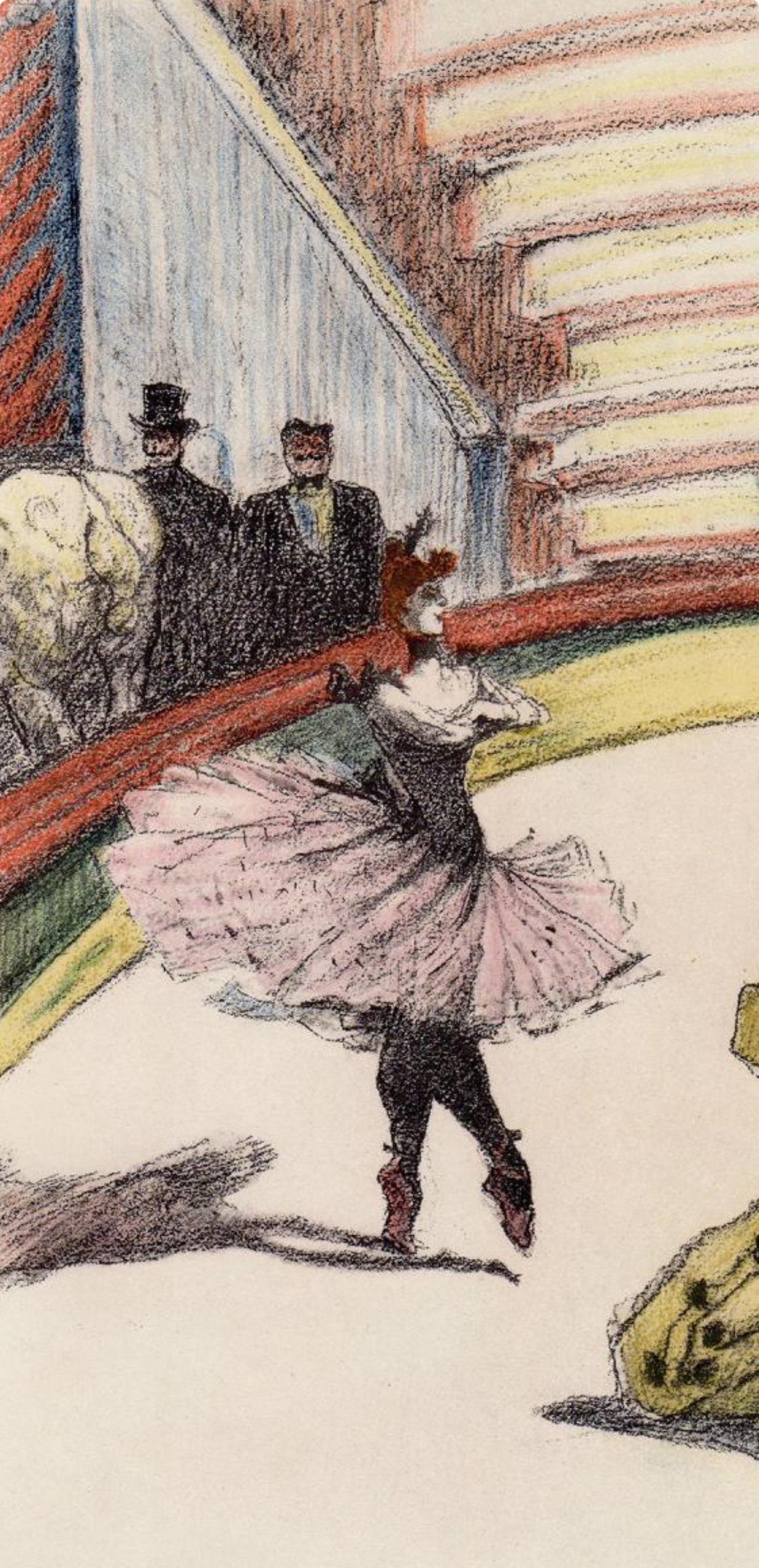 Henri de Toulouse-Lautrec, The Recall, from The Circus, 1952 (after) For Sale 1