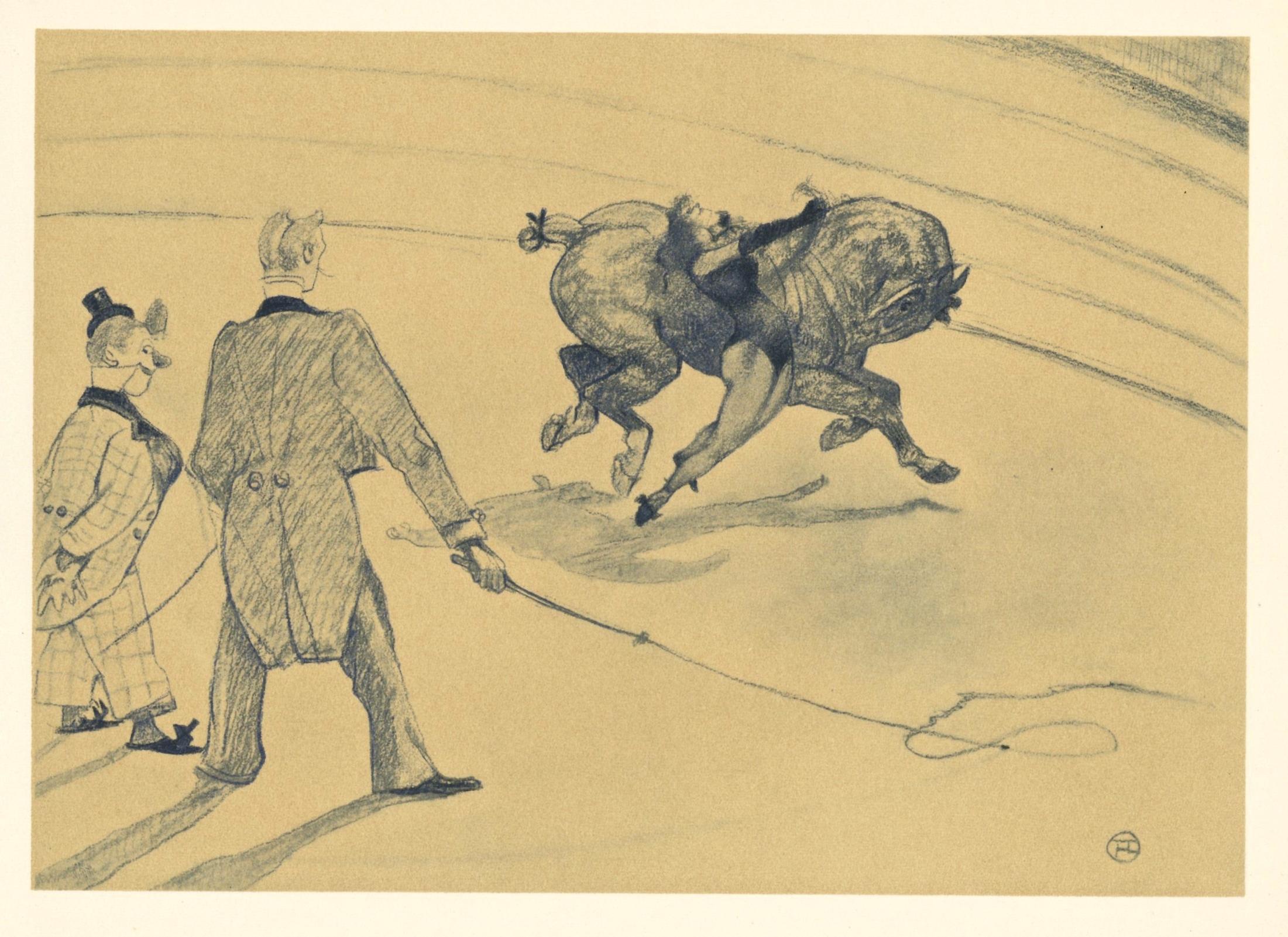 Henri de Toulouse-Lautrec, Trick Riding, from The Circus, 1952 (after) For Sale 4